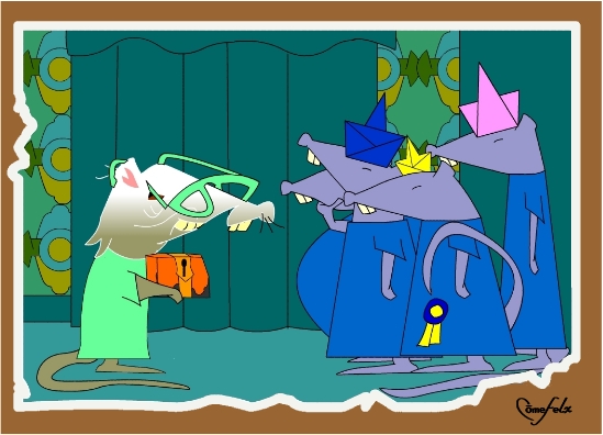 ilustração do conto o rato-contador