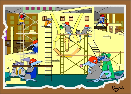 ilustração do conto o rato-contador